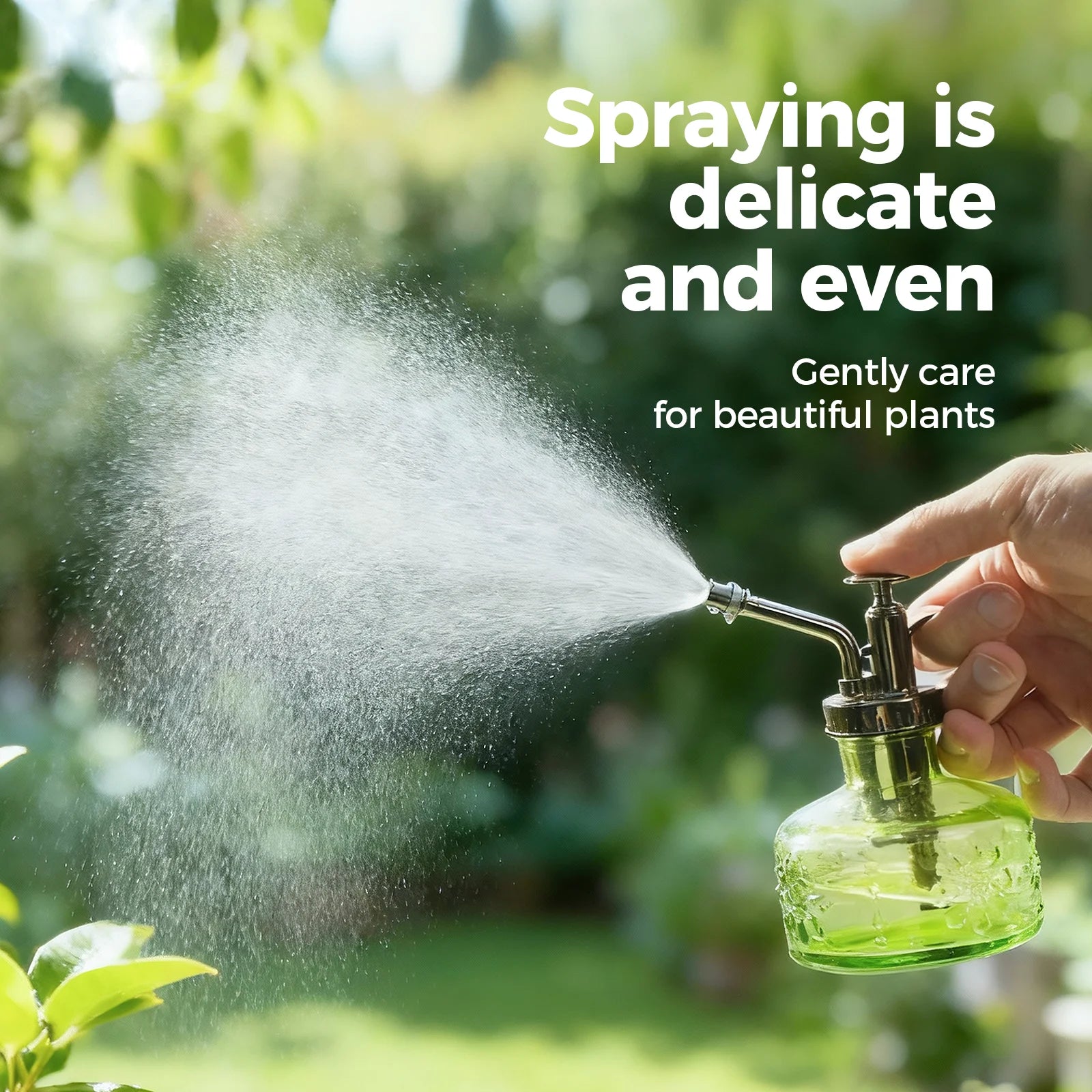 Vintage Glass Plant Mister with Pressure Pump (180 ml)