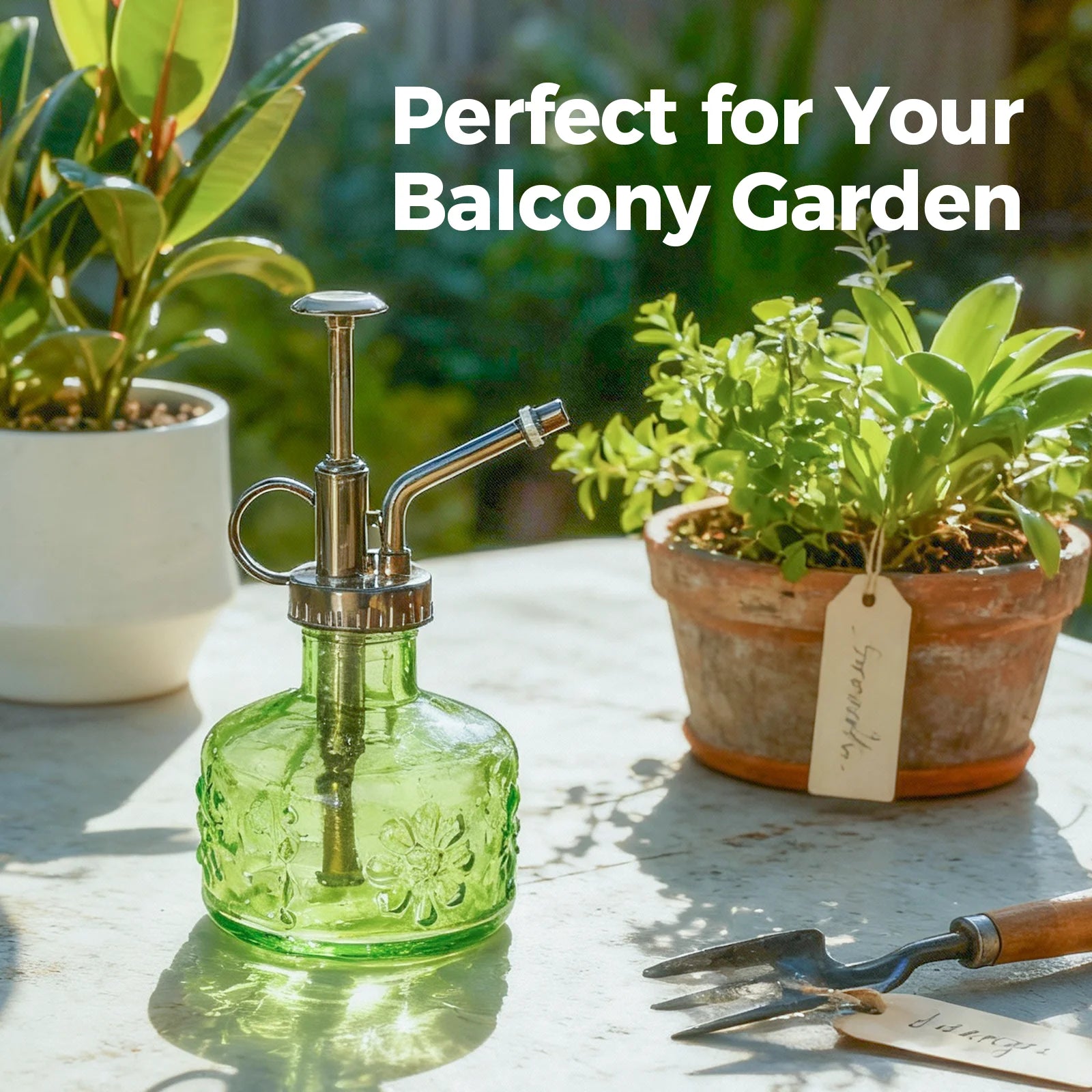 Vintage Glass Plant Mister with Pressure Pump (180 ml)