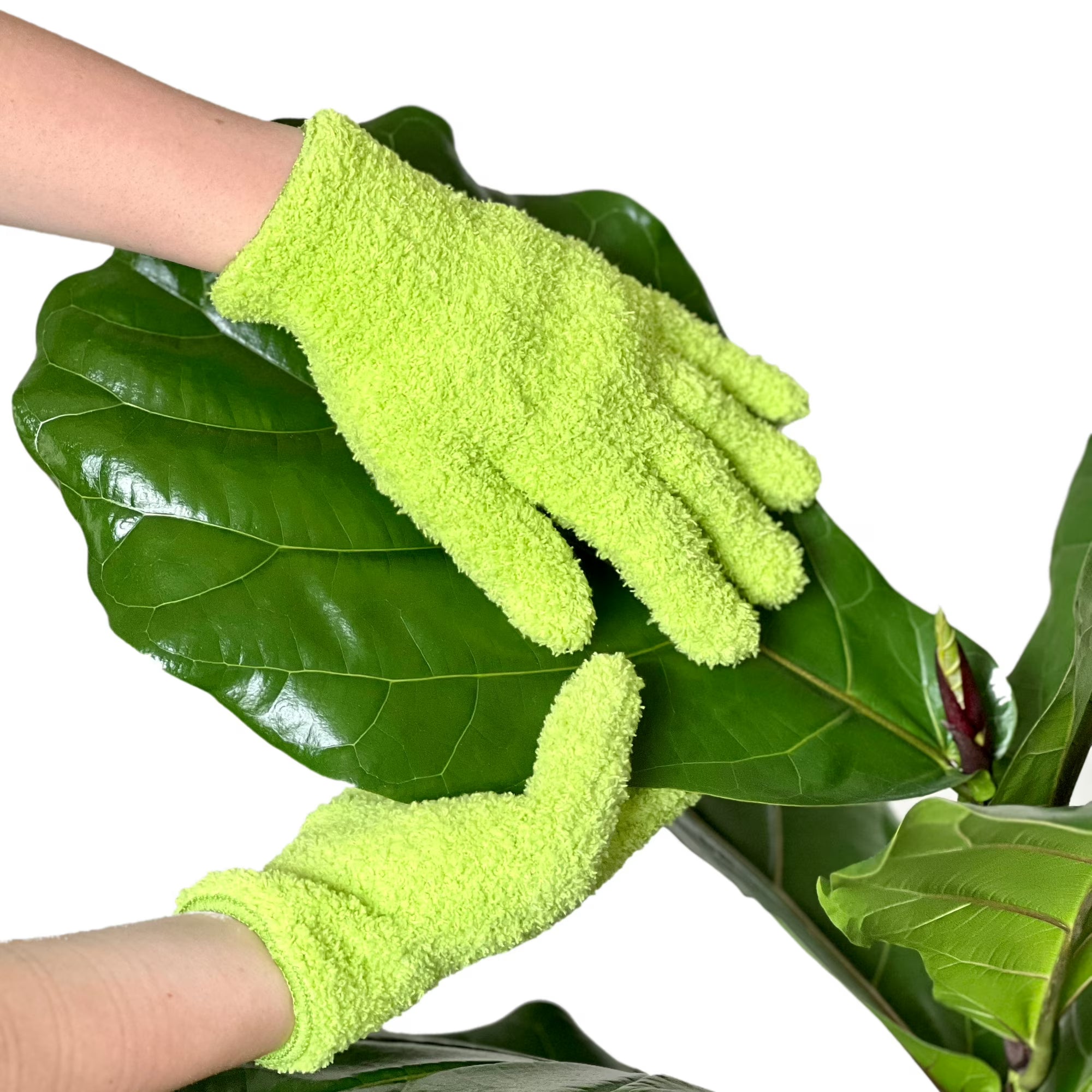 Microfiber Leaf Cleaning Gloves (1 Pair)