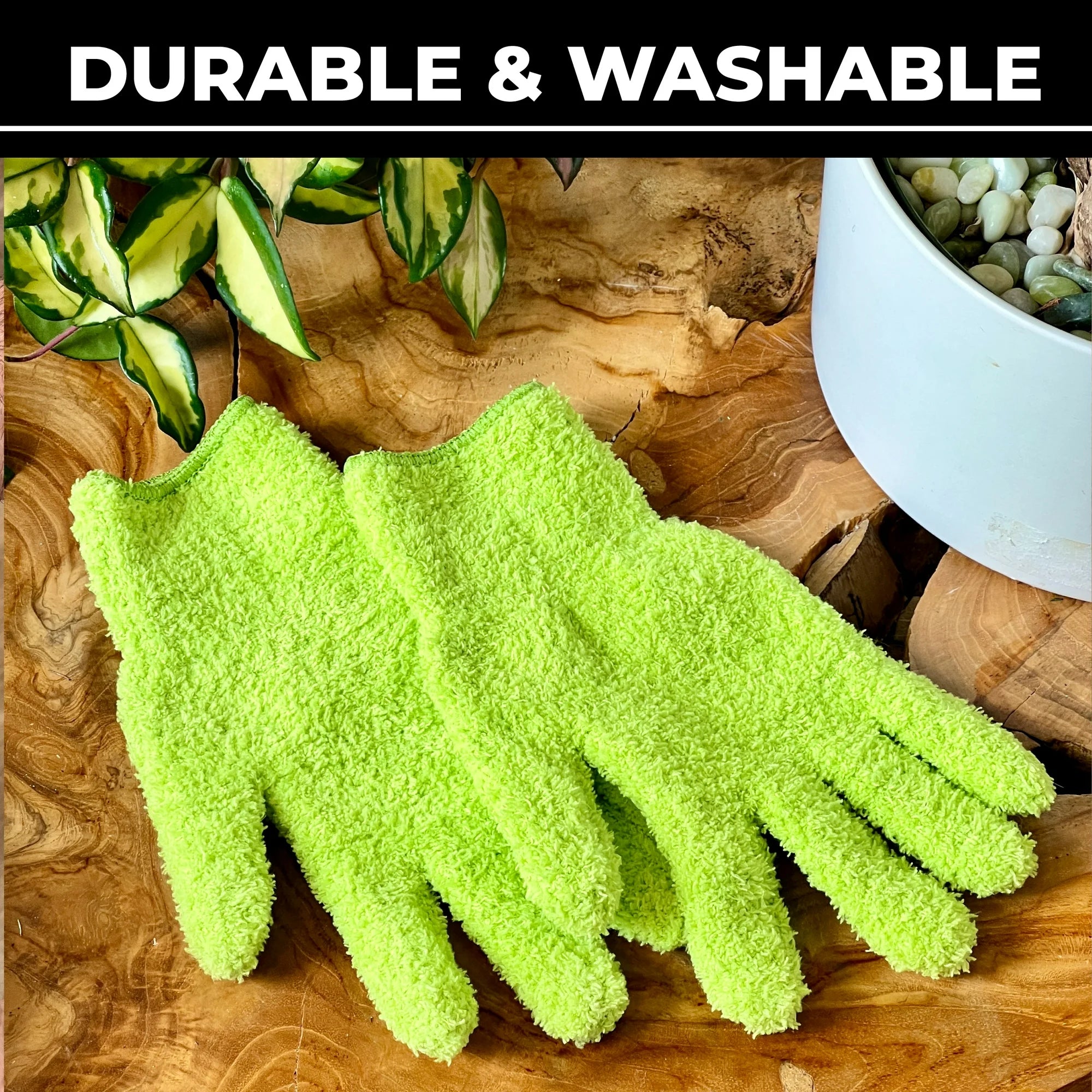 Microfiber Leaf Cleaning Gloves (1 Pair)