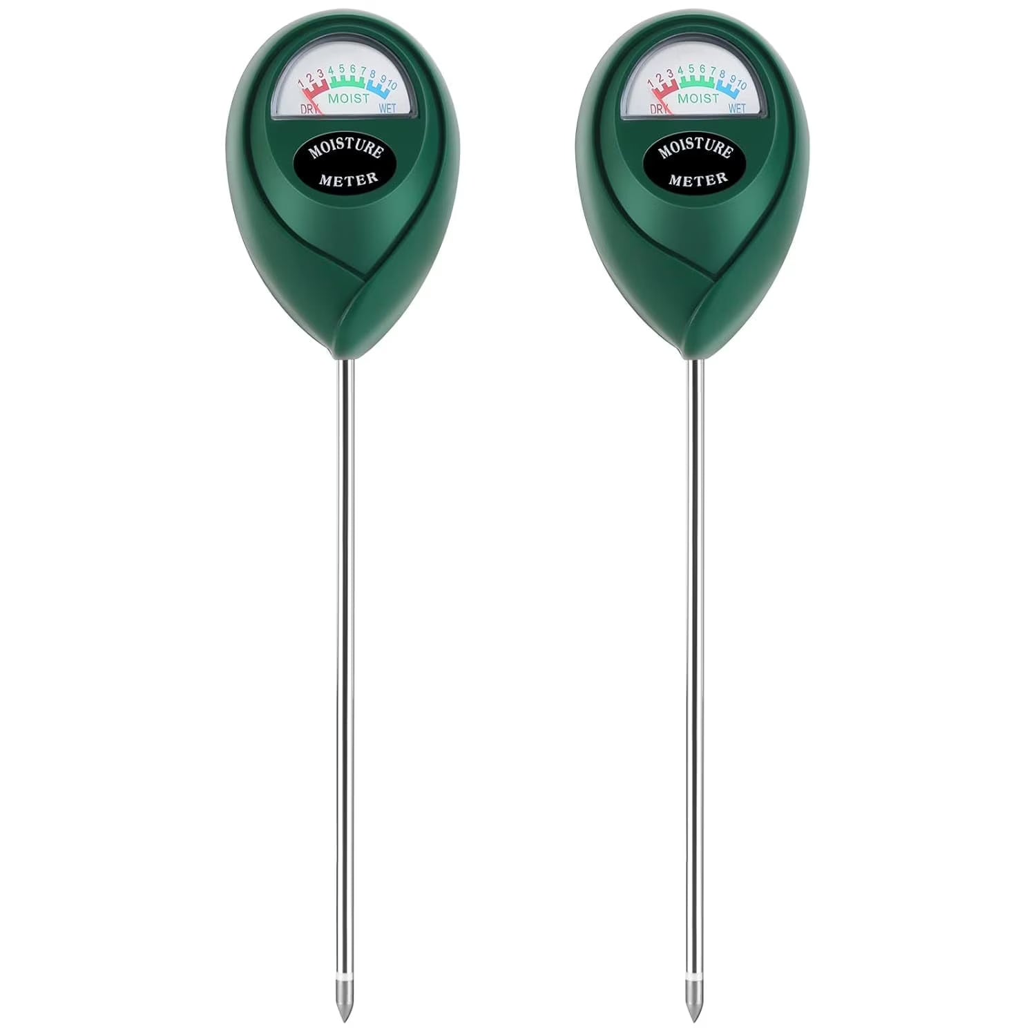 Soil Moisture Meter for Indoor & Outdoor Plants (2-Pack)