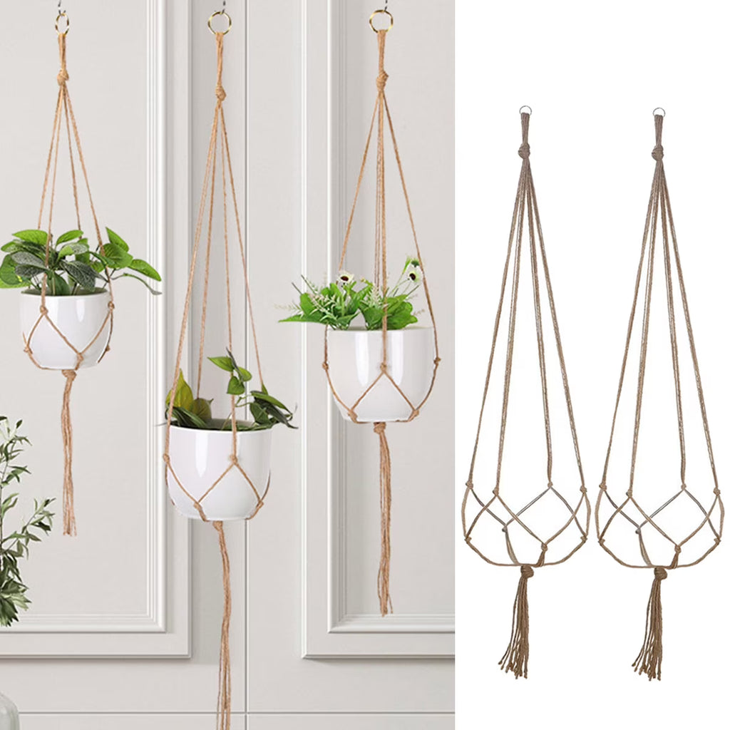 Macramé Plant Hangers (2-Piece Set)