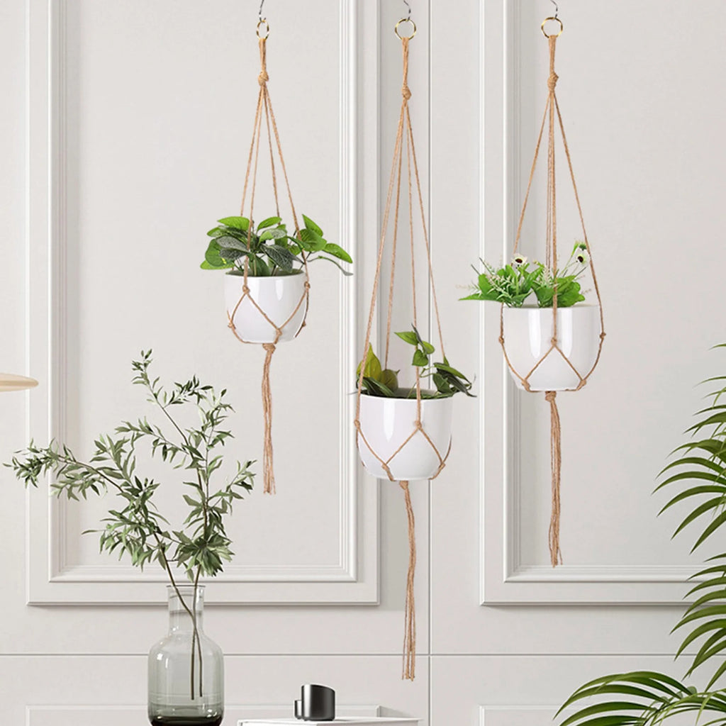 Macramé Plant Hangers (2-Piece Set)