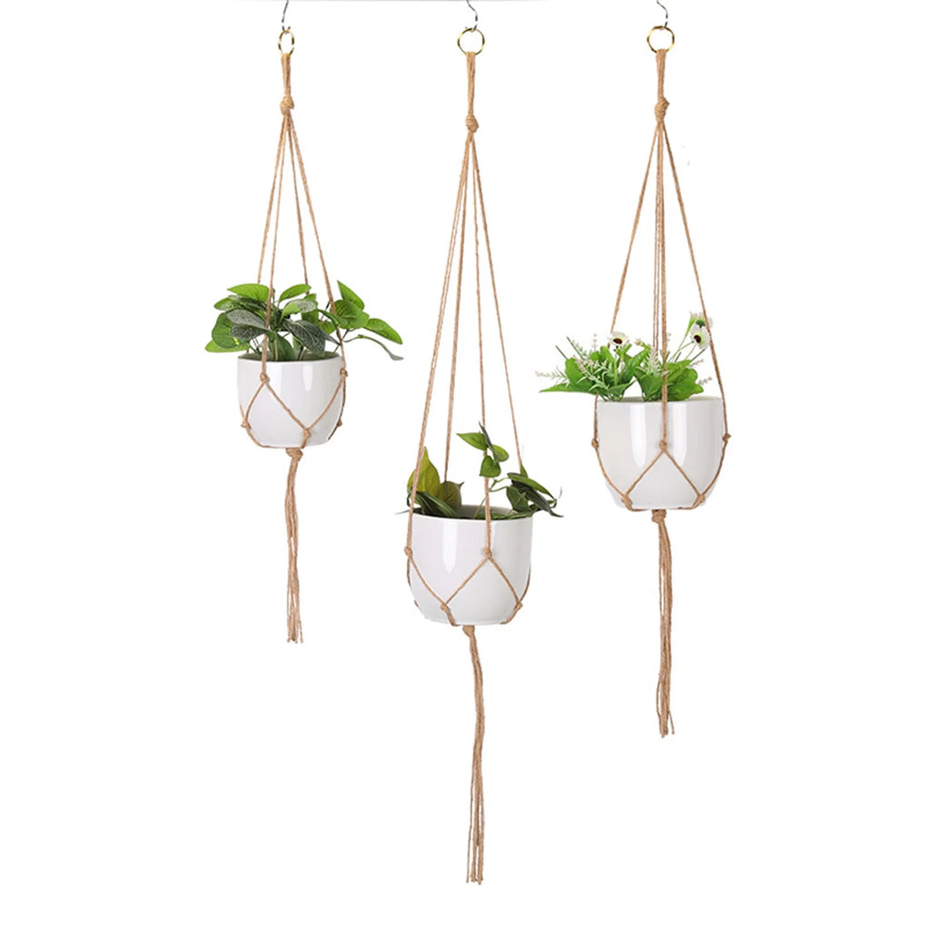 Macramé Plant Hangers (2-Piece Set)